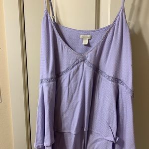 Hinge flowy spaghetti strap